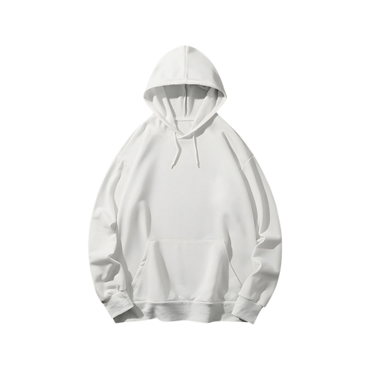 White - Oversized Hoodie - Solid