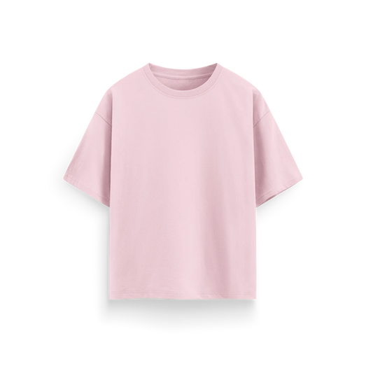 Baby Pink - Oversized - Solid T-Shirt