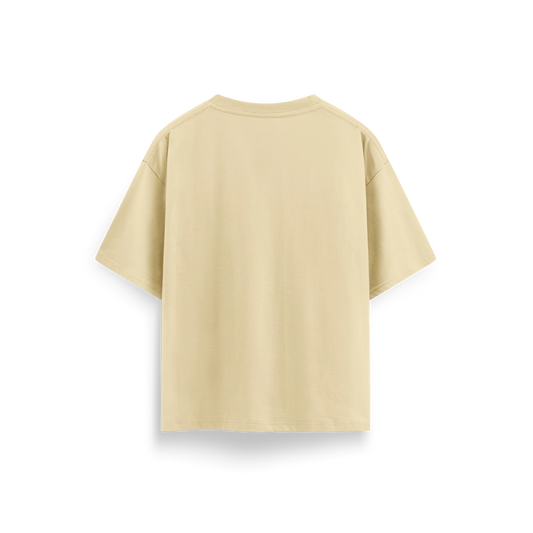 Beige - Oversized - Solid T-Shirt