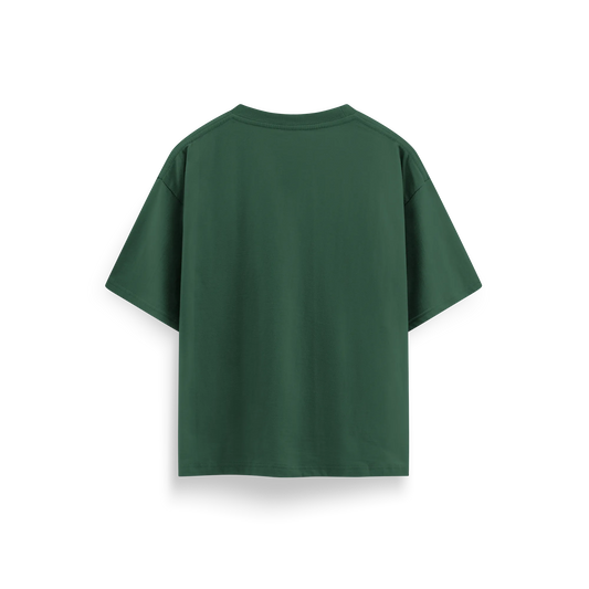 Green - Oversized - Solid T-Shirt