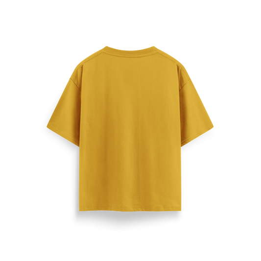 Mustard Yellow - Oversized - Solid T-Shirt