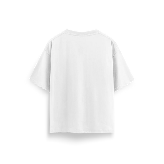 White - Oversized - Solid T-Shirt