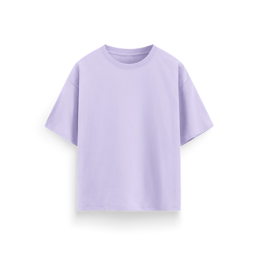 Lavender - Oversized - Solid T-Shirt