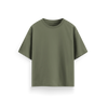 Olive Green - Oversized - Solid T-Shirt