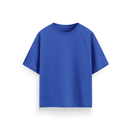 Royal Blue - Oversized - Solid T-Shirt