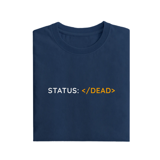 Status Dead - Navy Blue - T-Shirt