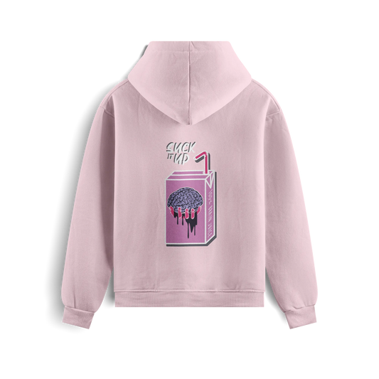 Suck It Up - Baby Pink - Hoodie