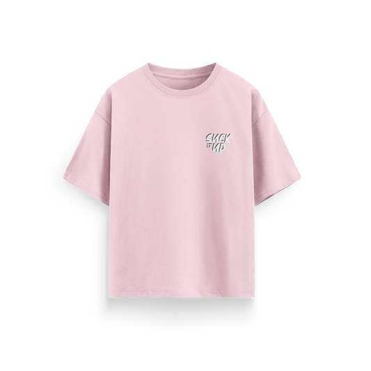 Suck It Up - Baby Pink - Oversized T-Shirt