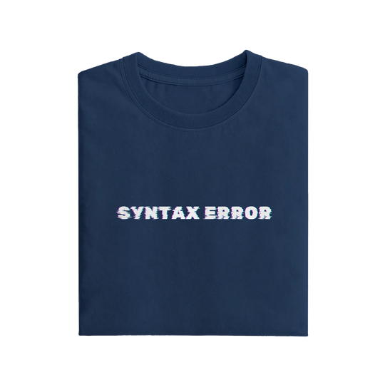 Syntax Error - Navy Blue - T-Shirt