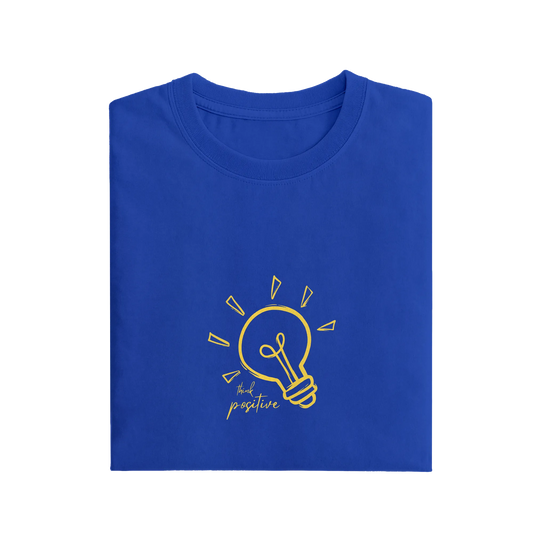 Think Positive - Royal Blue - T-Shirt