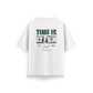 Time Is Original - White - Oversized T-Shirt