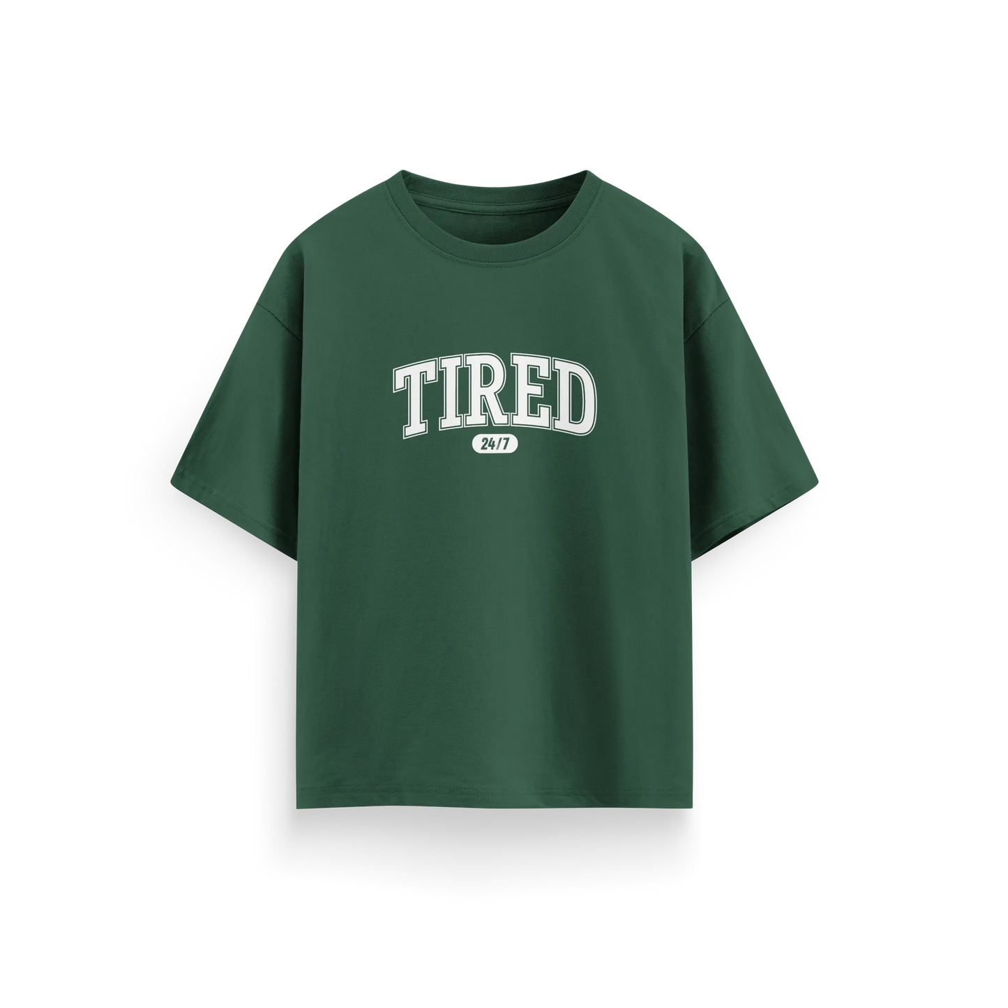 Tired - Green - Oversized T-Shirt
