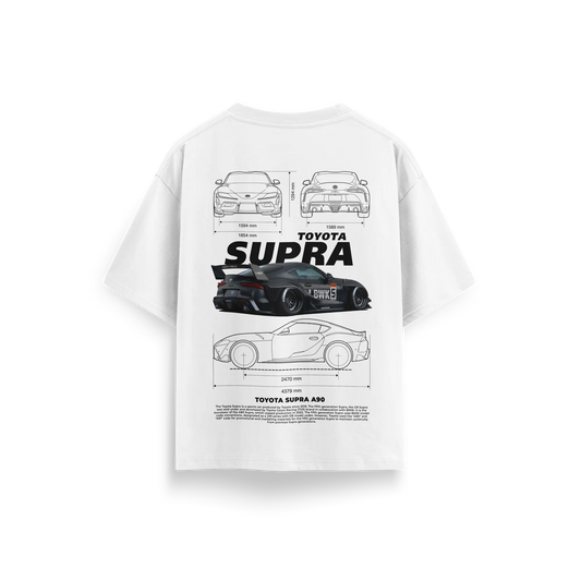 Toyota Supra - White - Oversized T-Shirt