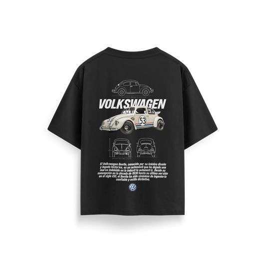 Volkswagen Beetle - Black - Oversized T-Shirt