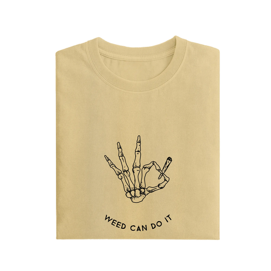 Weed Can Do It - Beige - T-Shirt