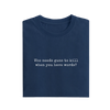 Who Needs Guns To Kill When You Have Words - Navy Blue - T-Shirt