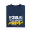 Women Are Prettier When They're Silent - Navy Blue - T-Shirt