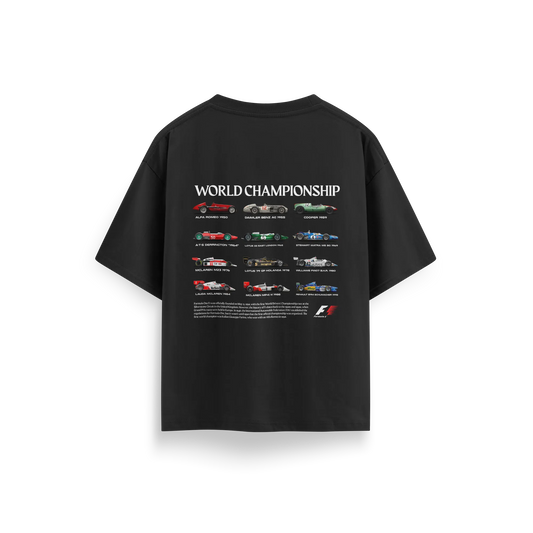 World Championships F1 - Black - Oversized T-Shirt