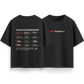 World Championships F1 - Black - Oversized T-Shirt