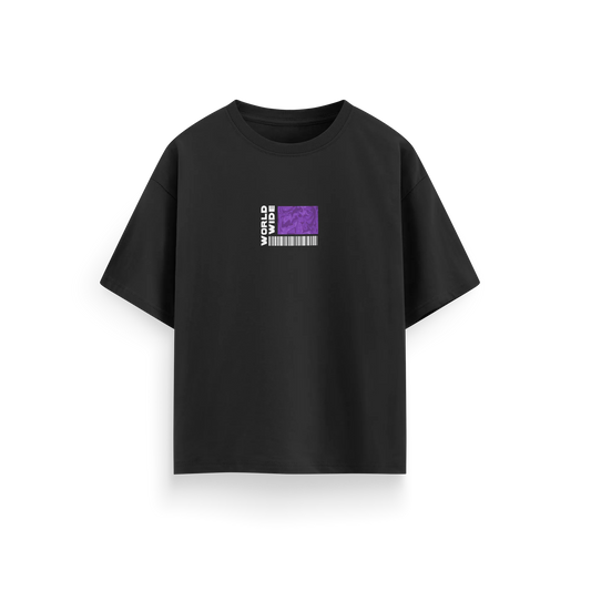 World Wide - Black - Oversized - T-Shirt